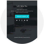 best business theme custom footer